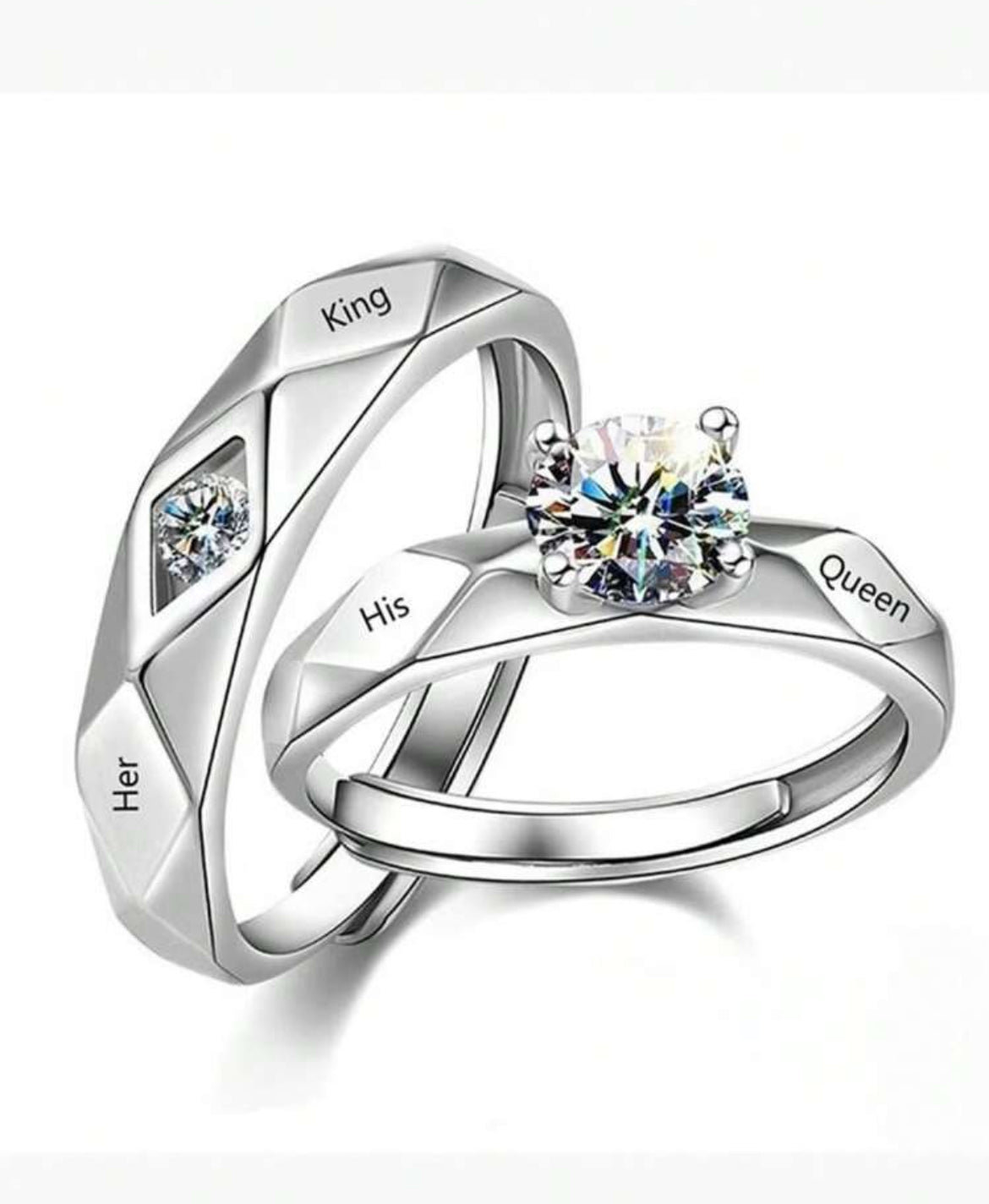 King & Queen Ring set