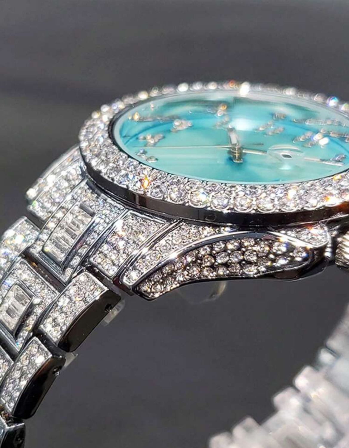 Ocean Iced Out Watch (Unisex)
