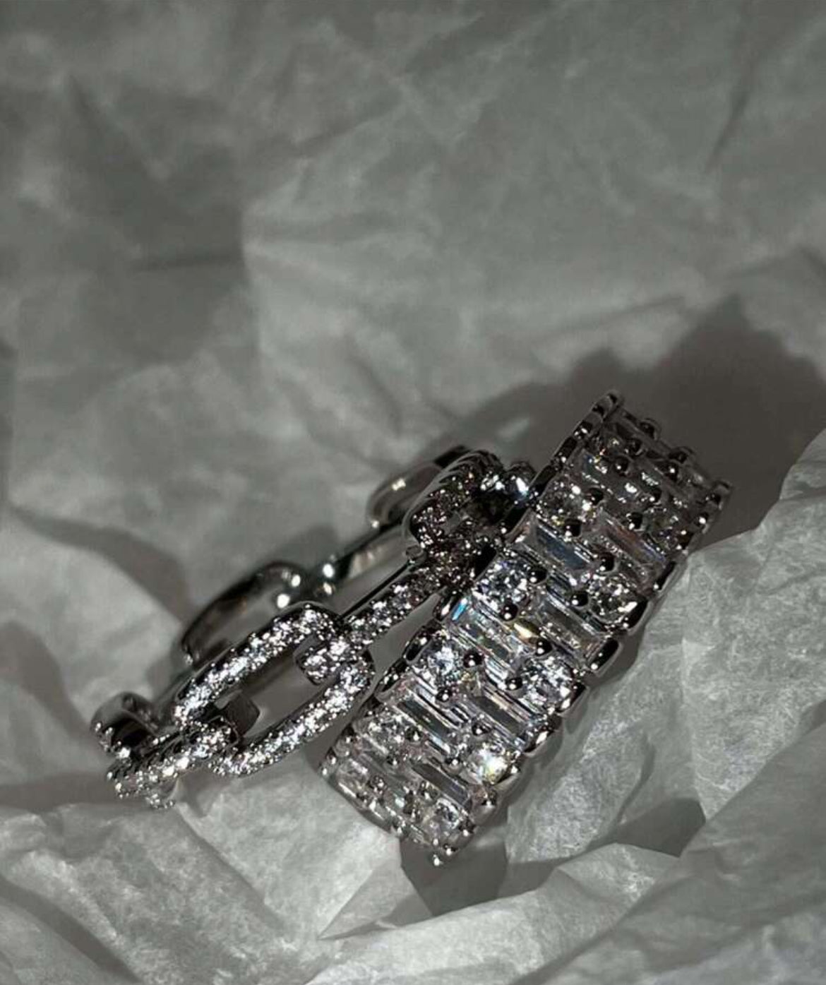 2pc Tamara icy ring set