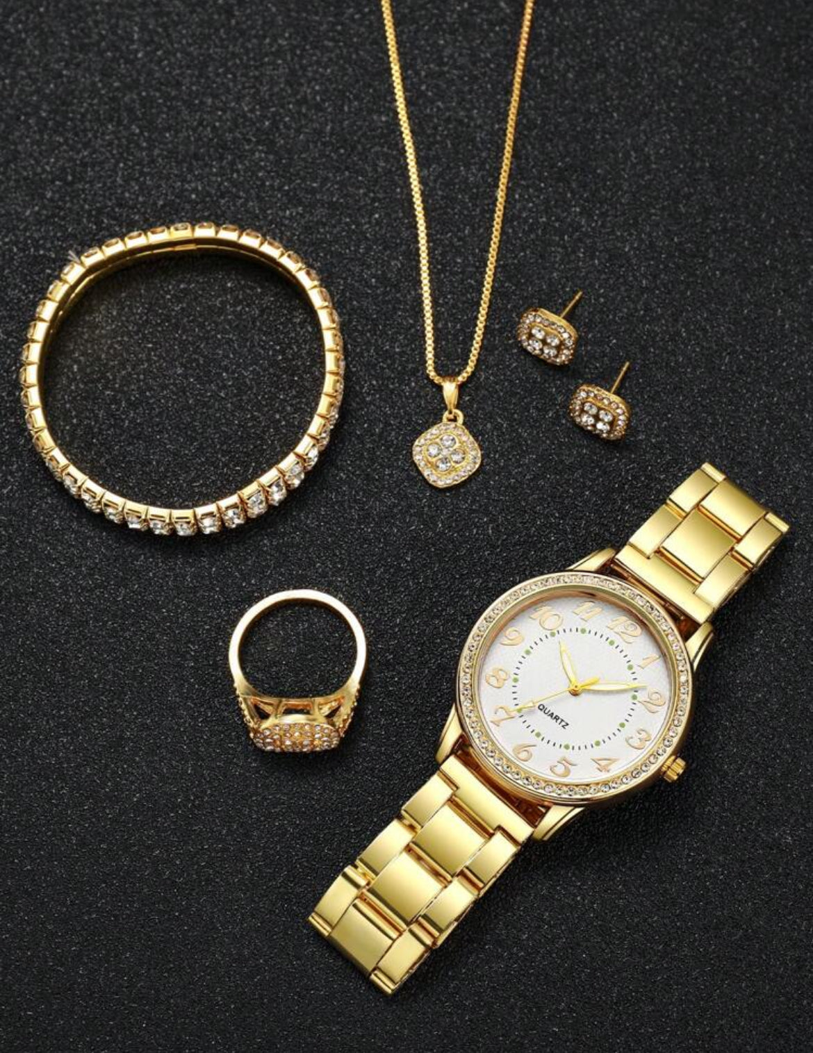 6pc Sadie Gold Watch Set