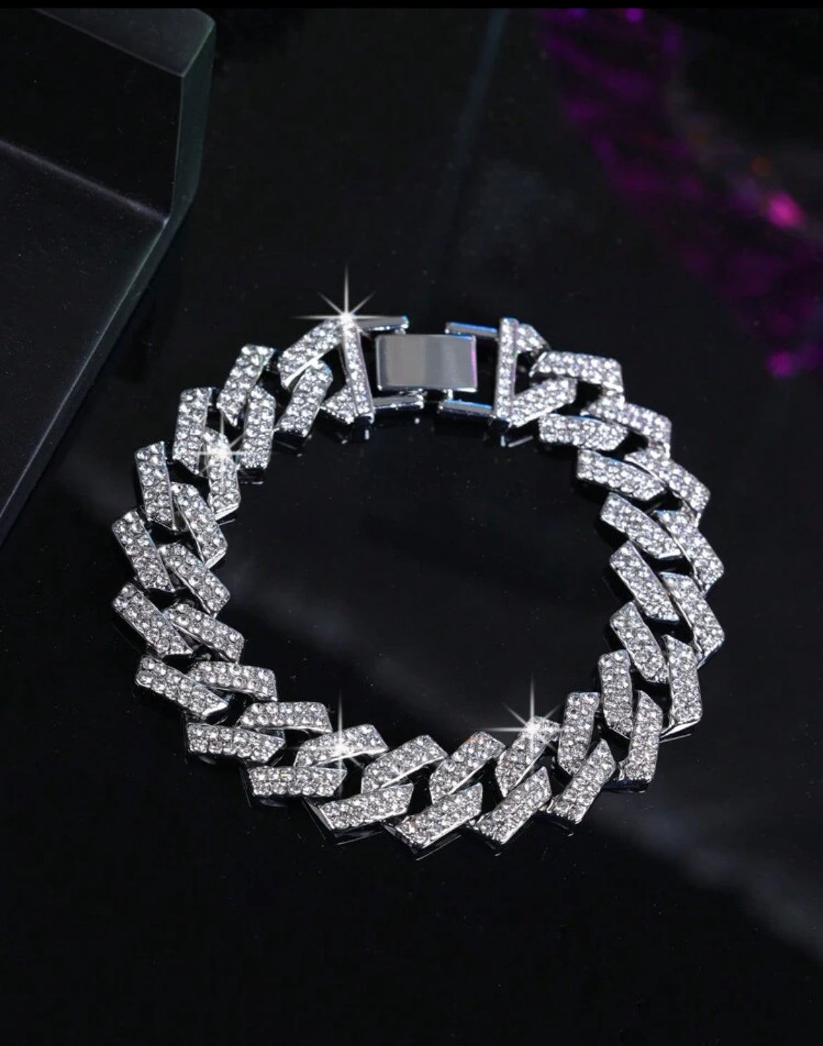 Waves Icy bracelet for men