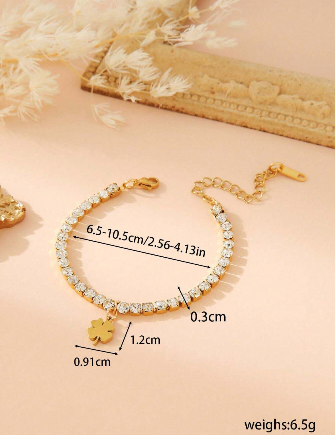 18K gold plated bracelets
