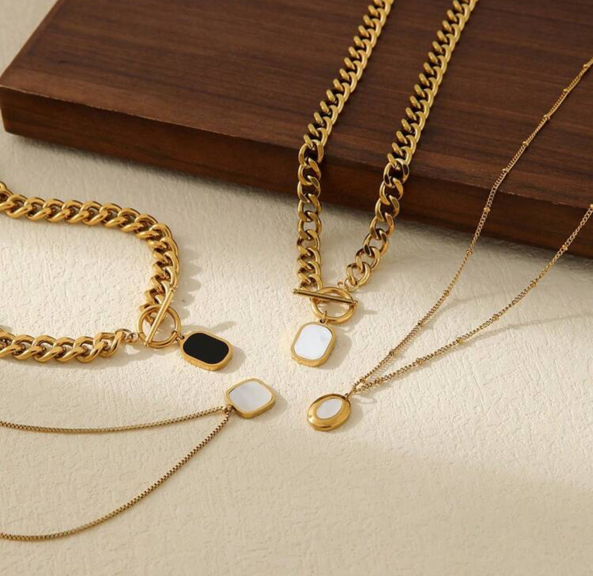 18K gold plated statement necklaces
