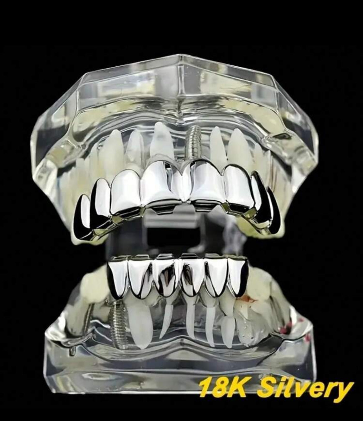 18K Silvery Plated Grillz