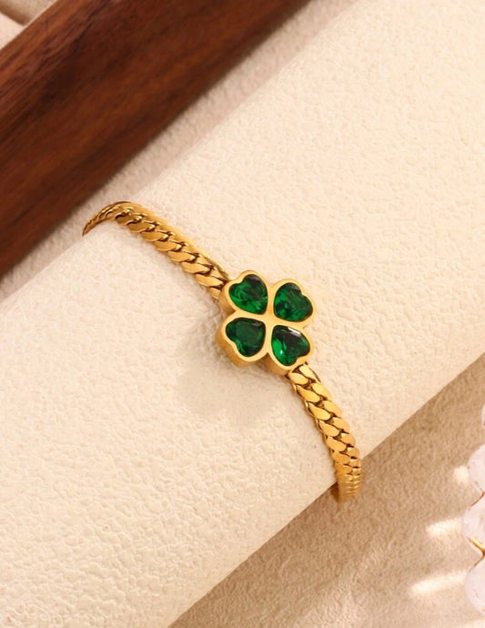 18k Elegant Vintage Clover bracelet