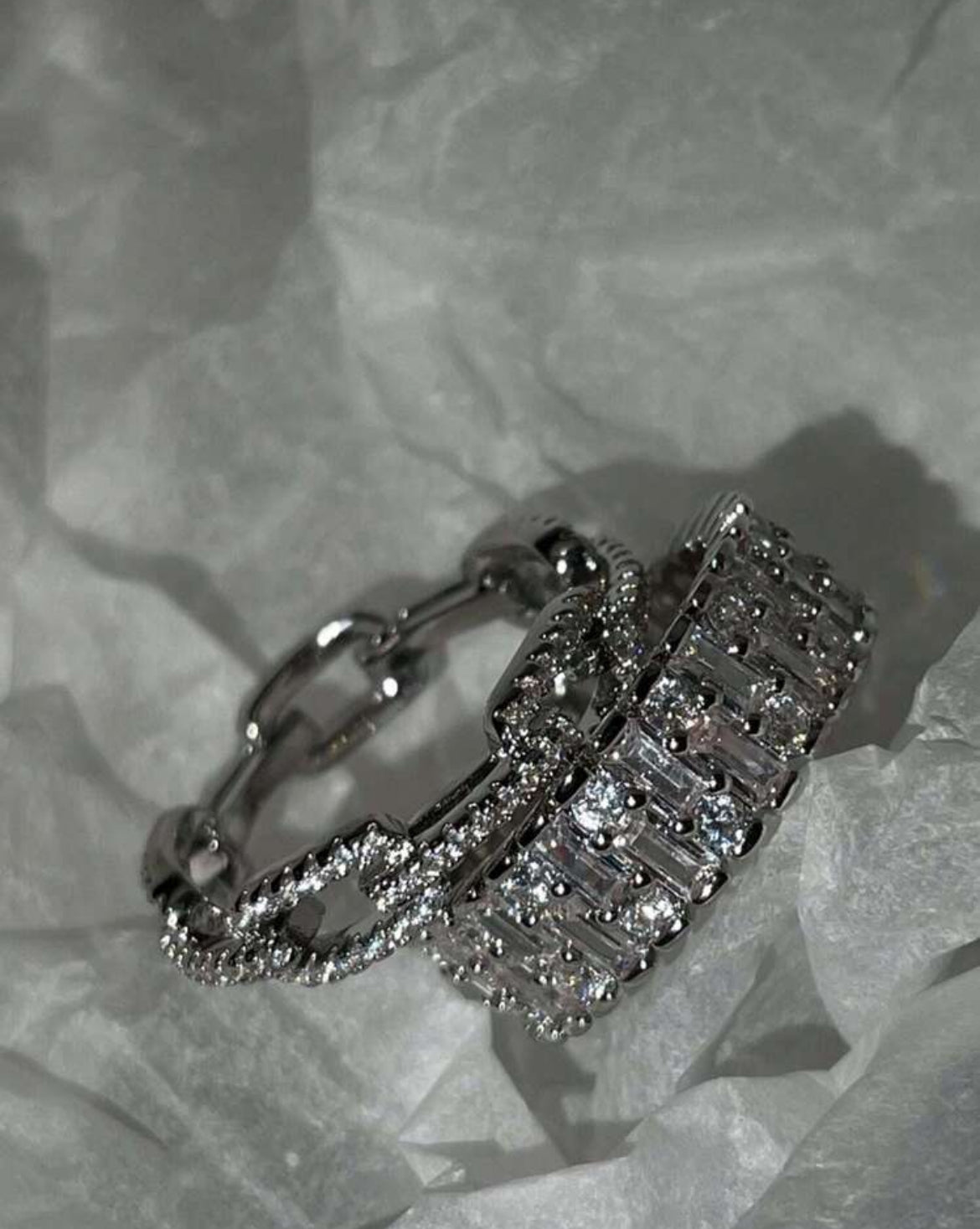 2pc Tamara icy ring set