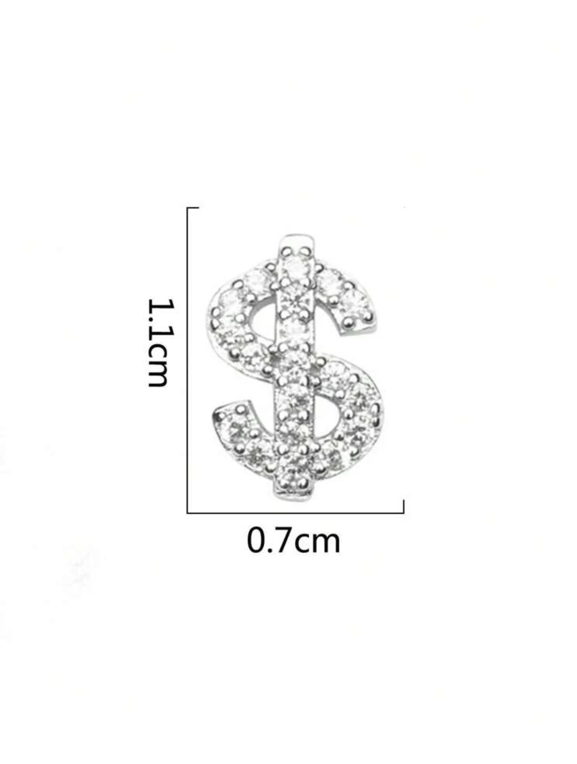 Dollar Sign Stainless Steel men’s earrings