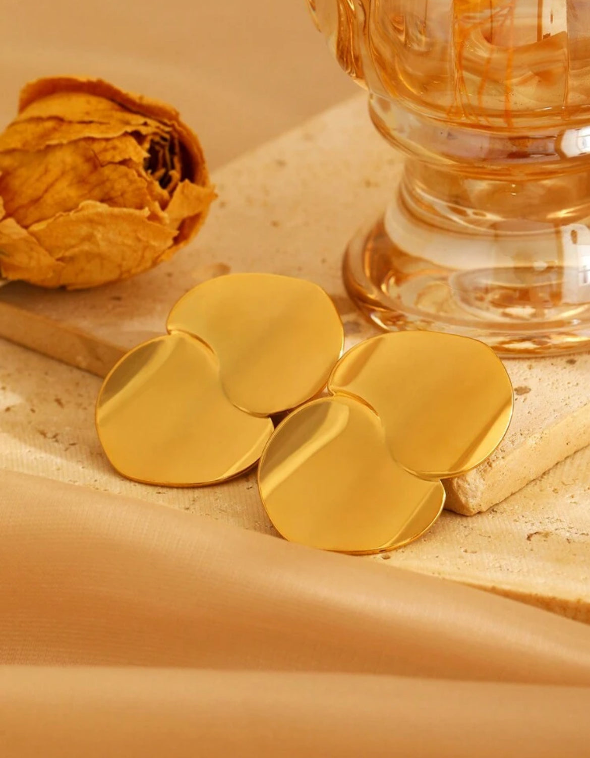 18K gold plated earrings