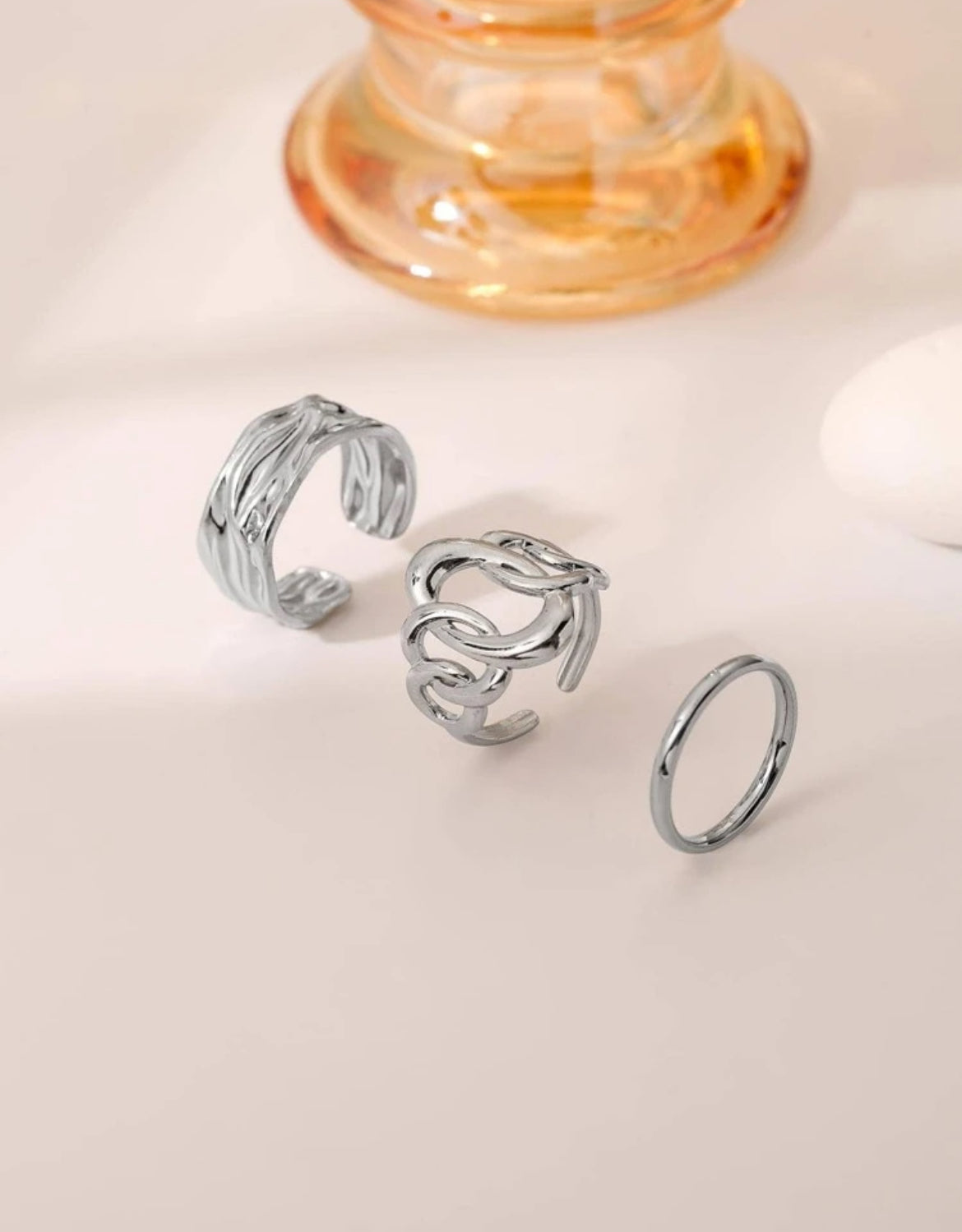 3pc Helena Ring set