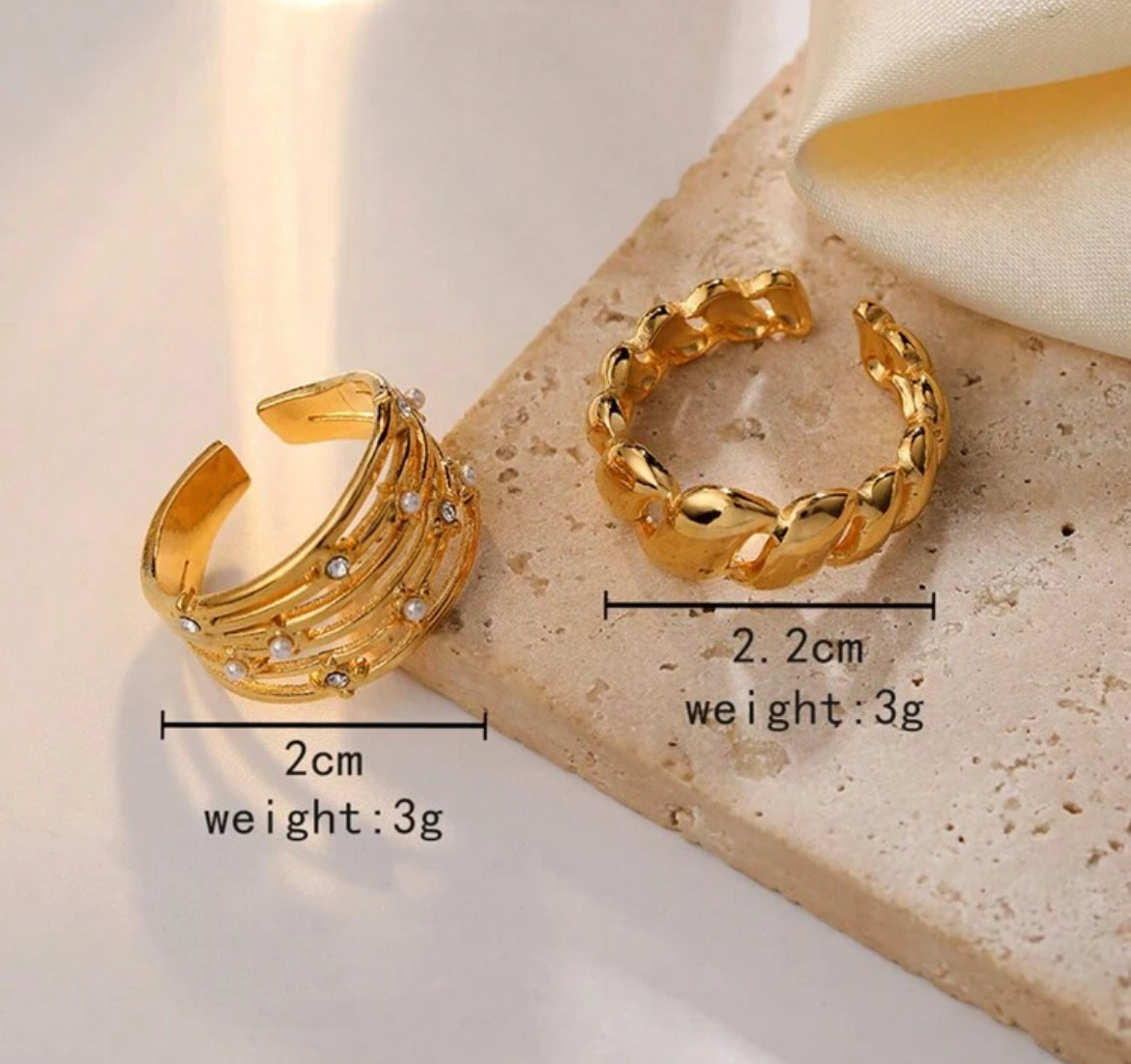 2pc Spring Ring set