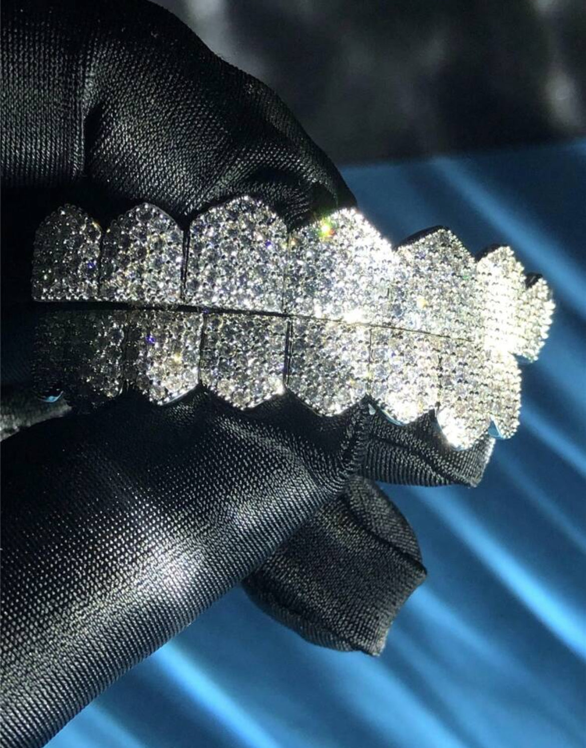 18k Gold plated icy grillz