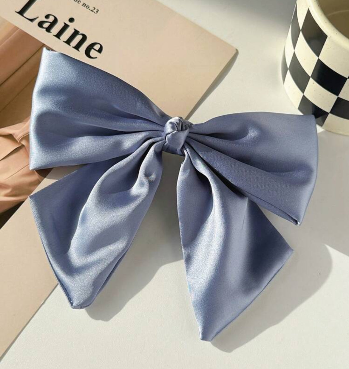 Elegant Satin Bowtie hair clip