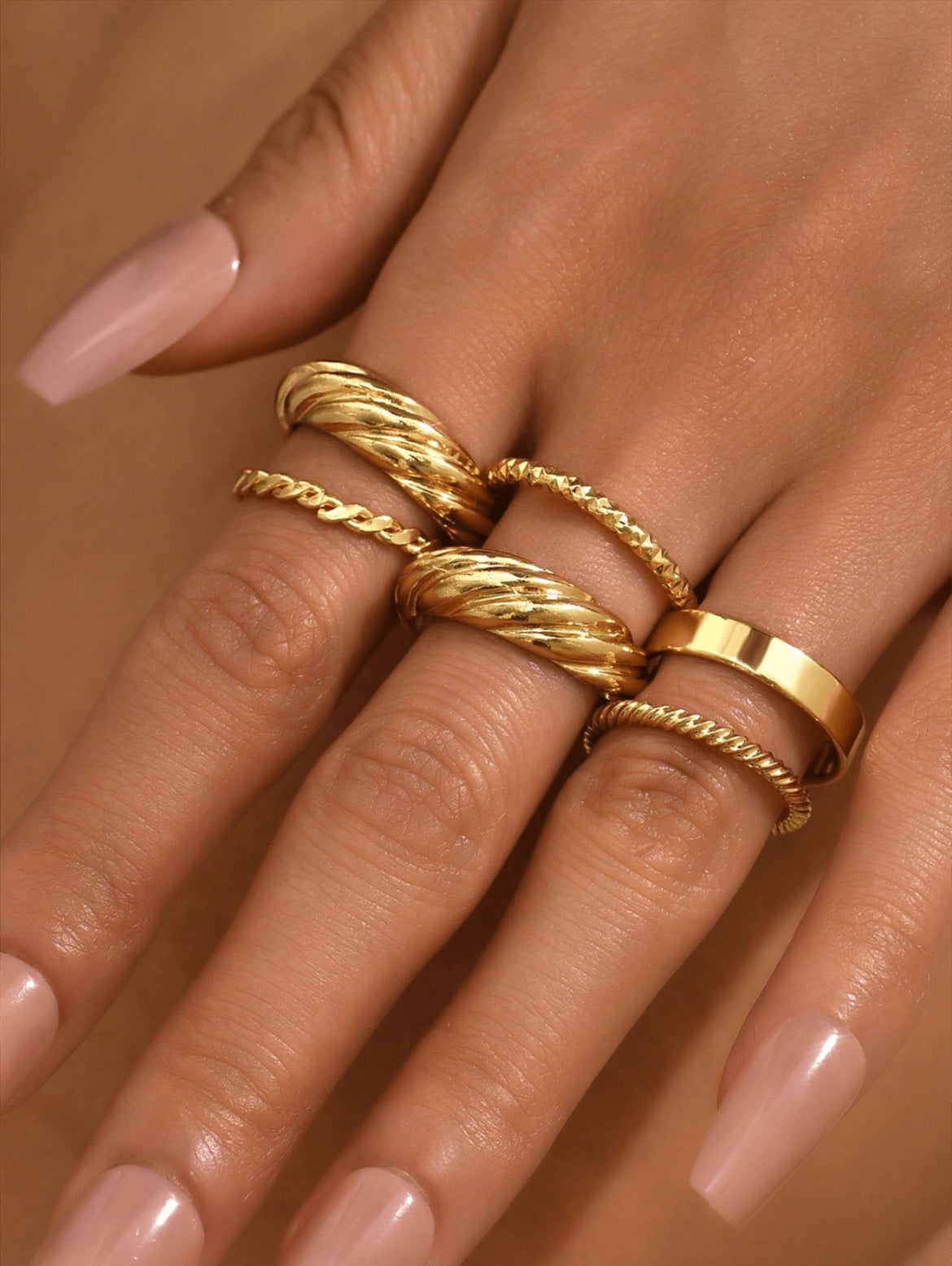 6pc Anello Ring set