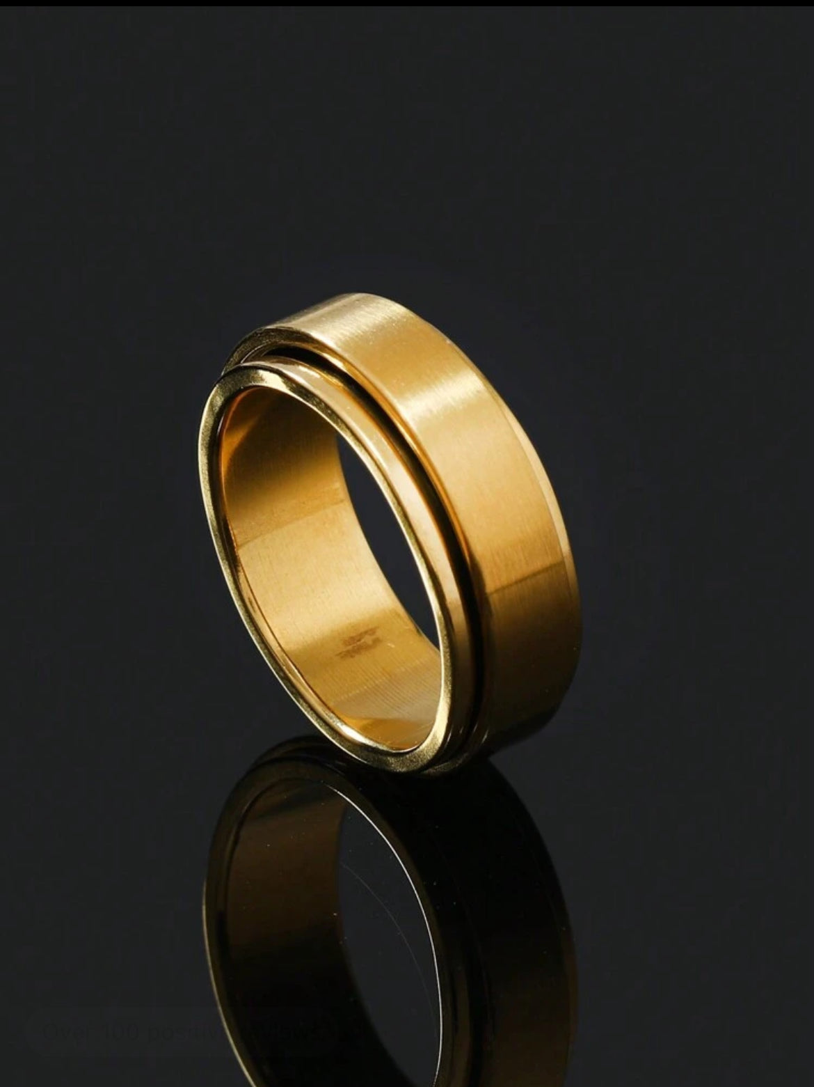 Stainless Steel Roman Ring set for men