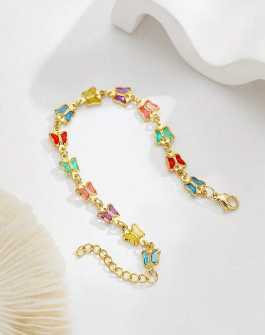 Butterfly obsession 18K plated bracelet