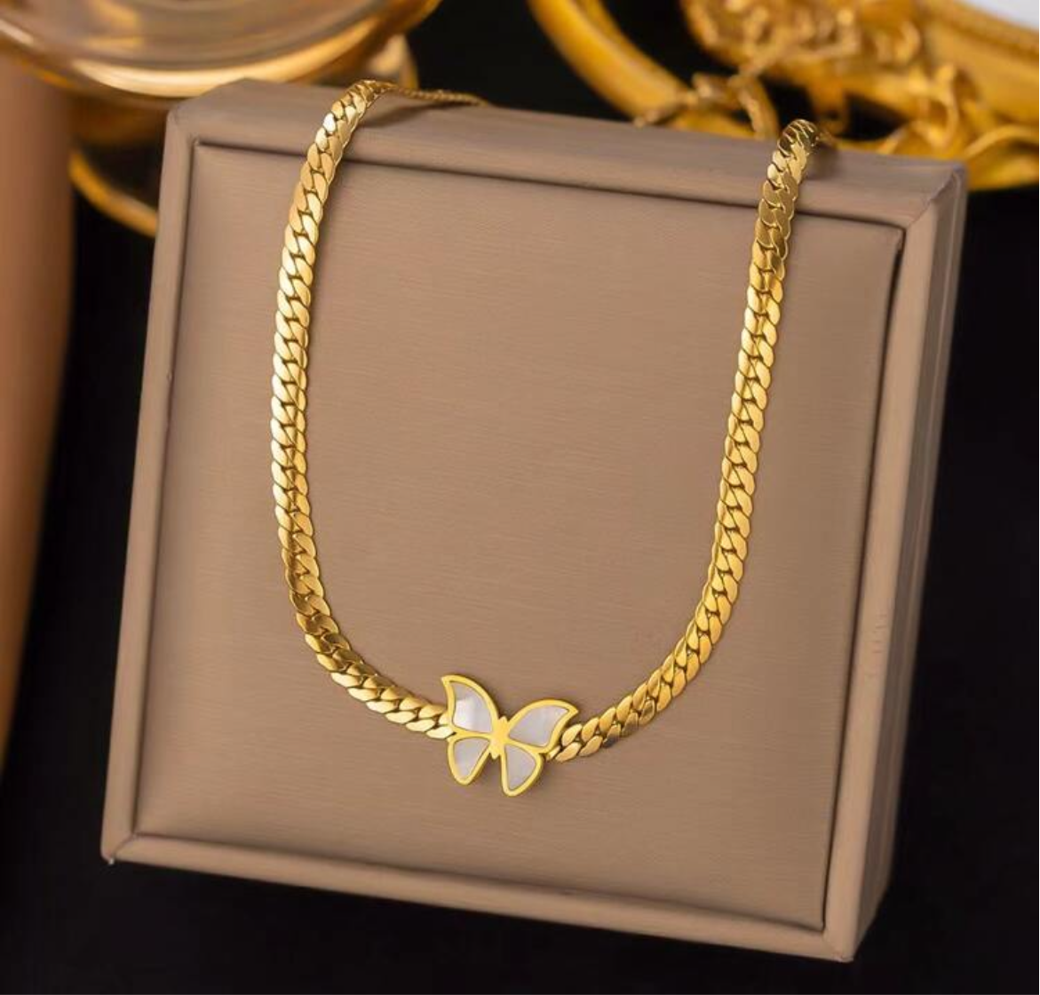 Butterfly Solid Necklace