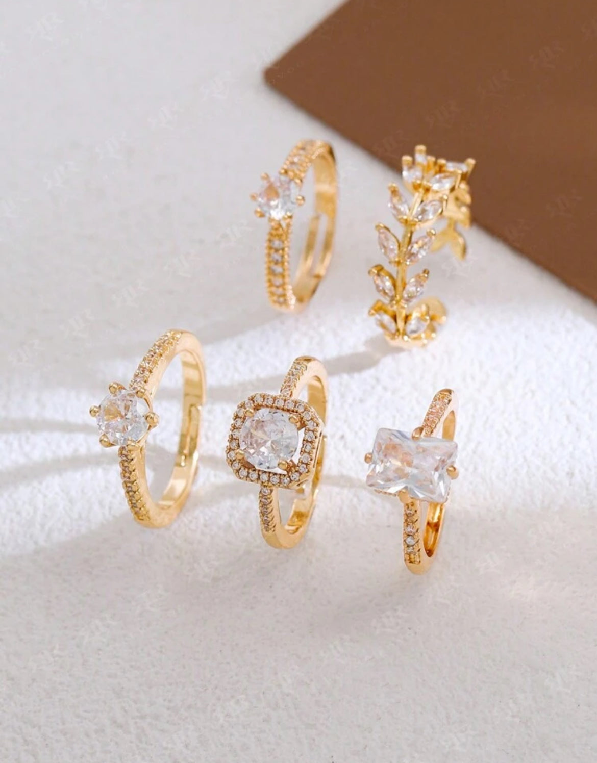 5pc Vada Elegant Ring Set