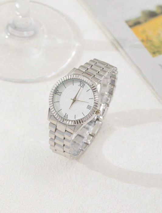 Ladies elegant stainless steel watch