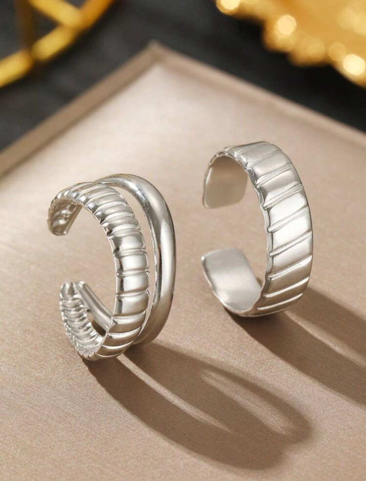 2pc Blossom ring set
