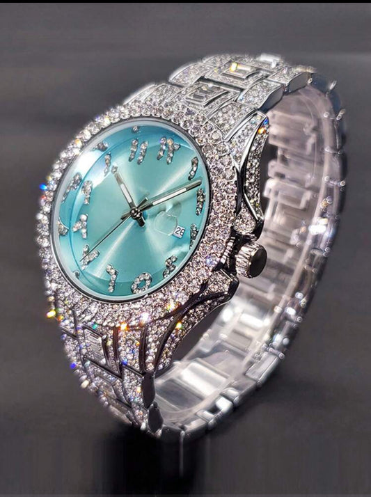 Ocean Iced Out Watch (Unisex)