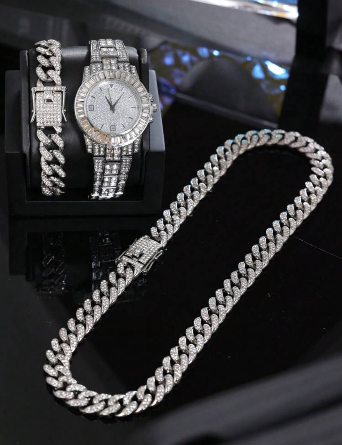 3pc Cold Drip Jewelry Set for Men