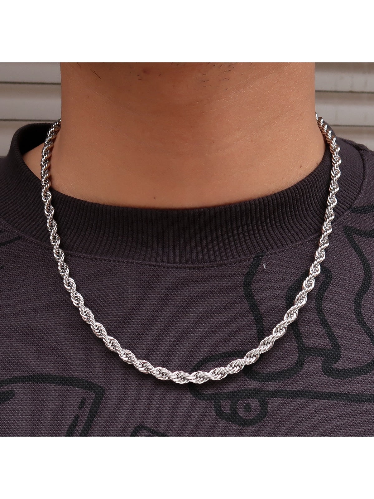 Men’s twisted rope chain
