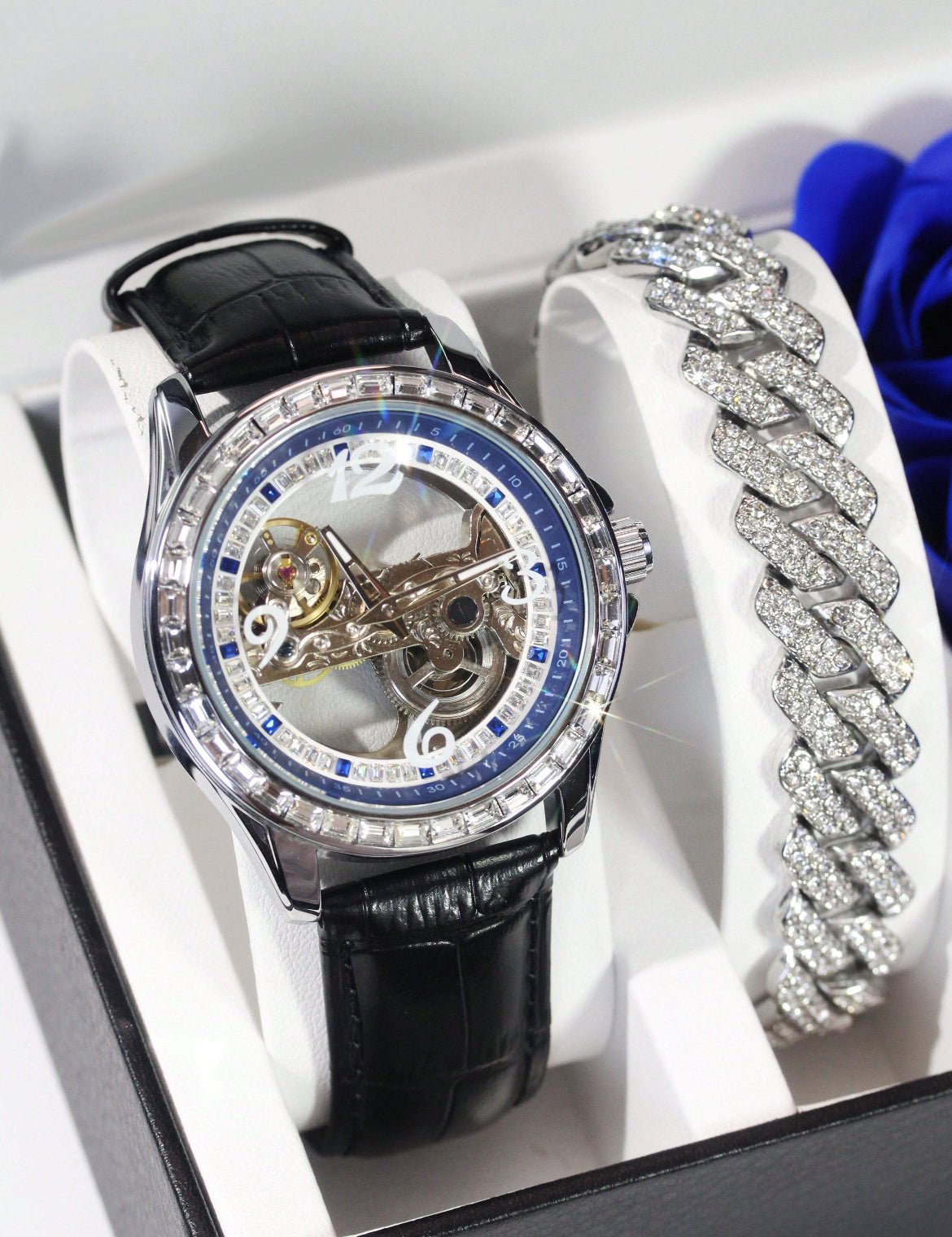 Waterproof Luminous Watch & Bracelet set for men