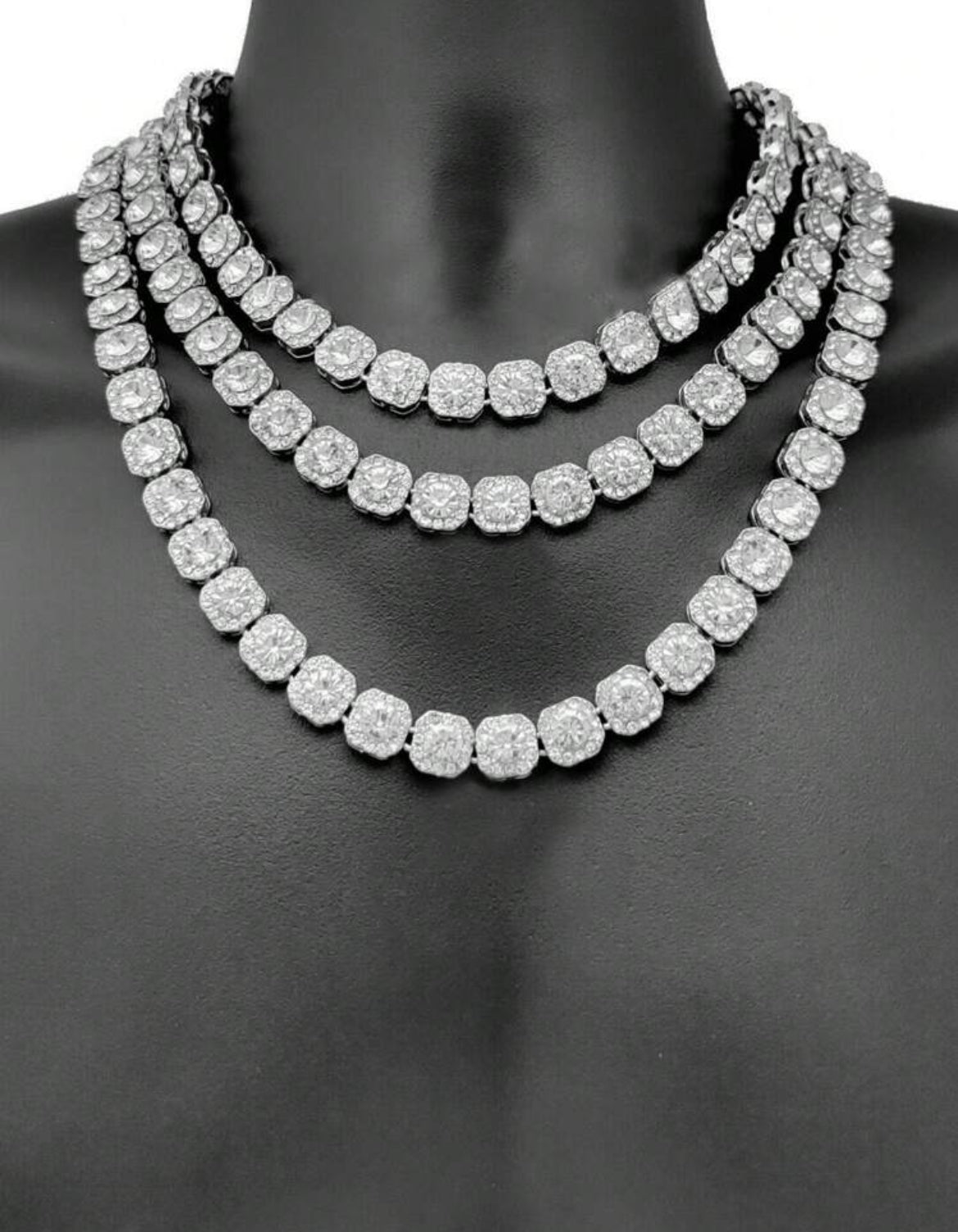 Iced out CZN necklace