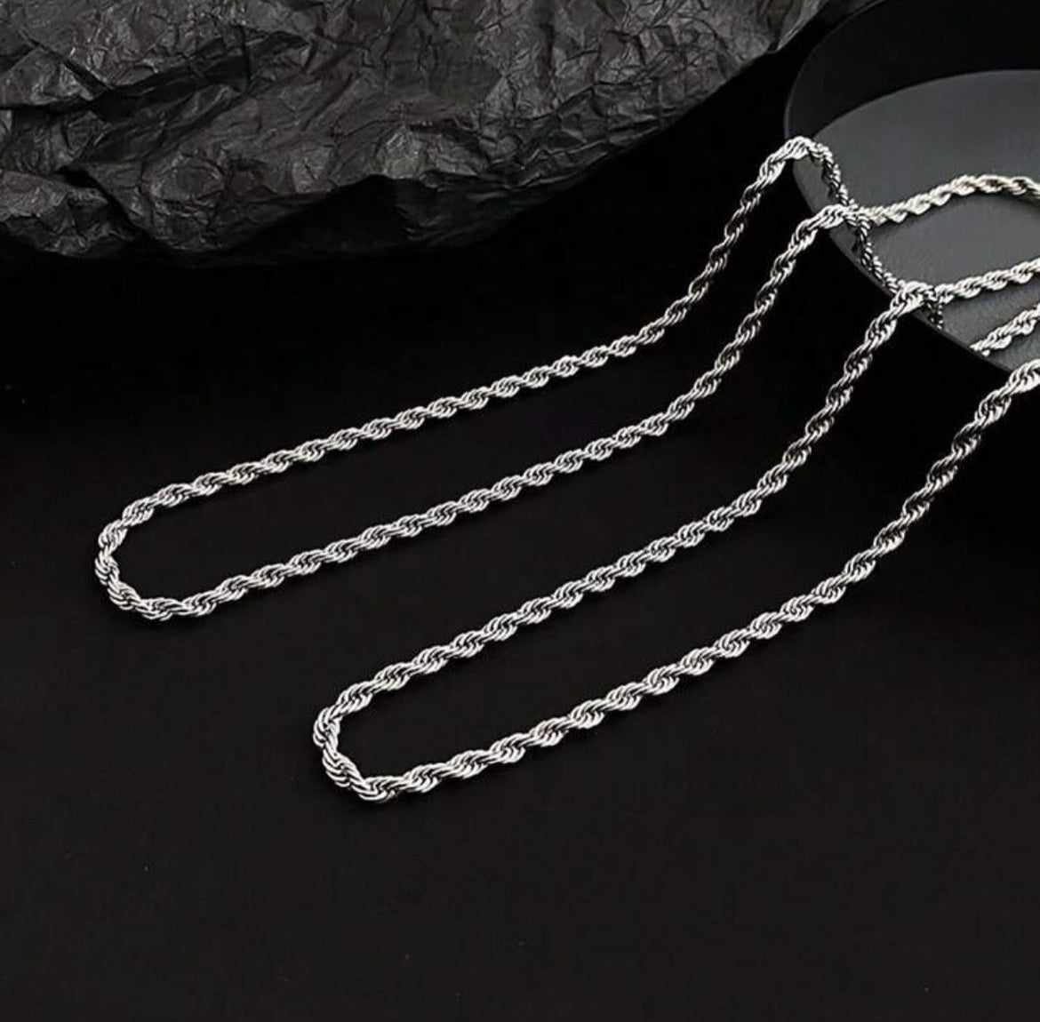 Men’s twisted rope chain