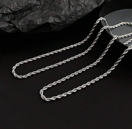 Men’s twisted rope chain