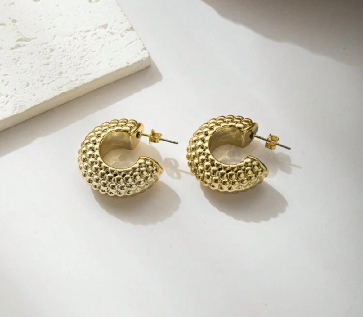 Summer babe luxury gold earrings
