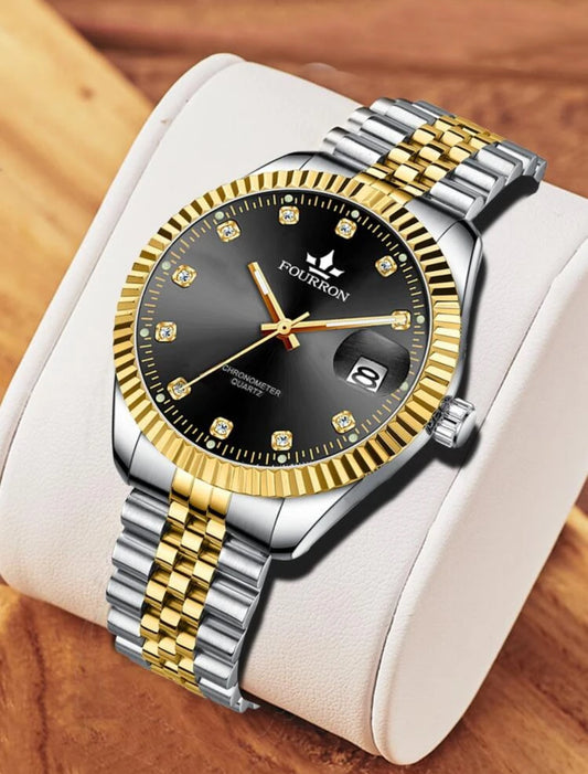 Fourron men’s stainless steel watch