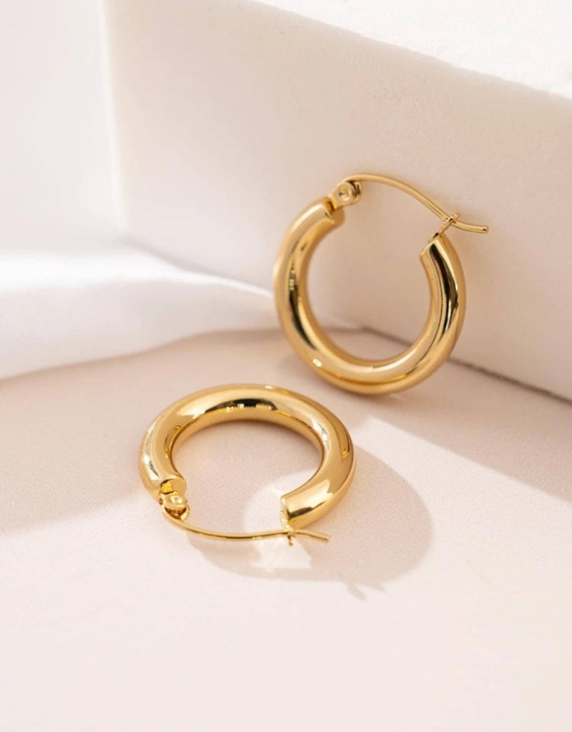 Golden hour hoop earrings