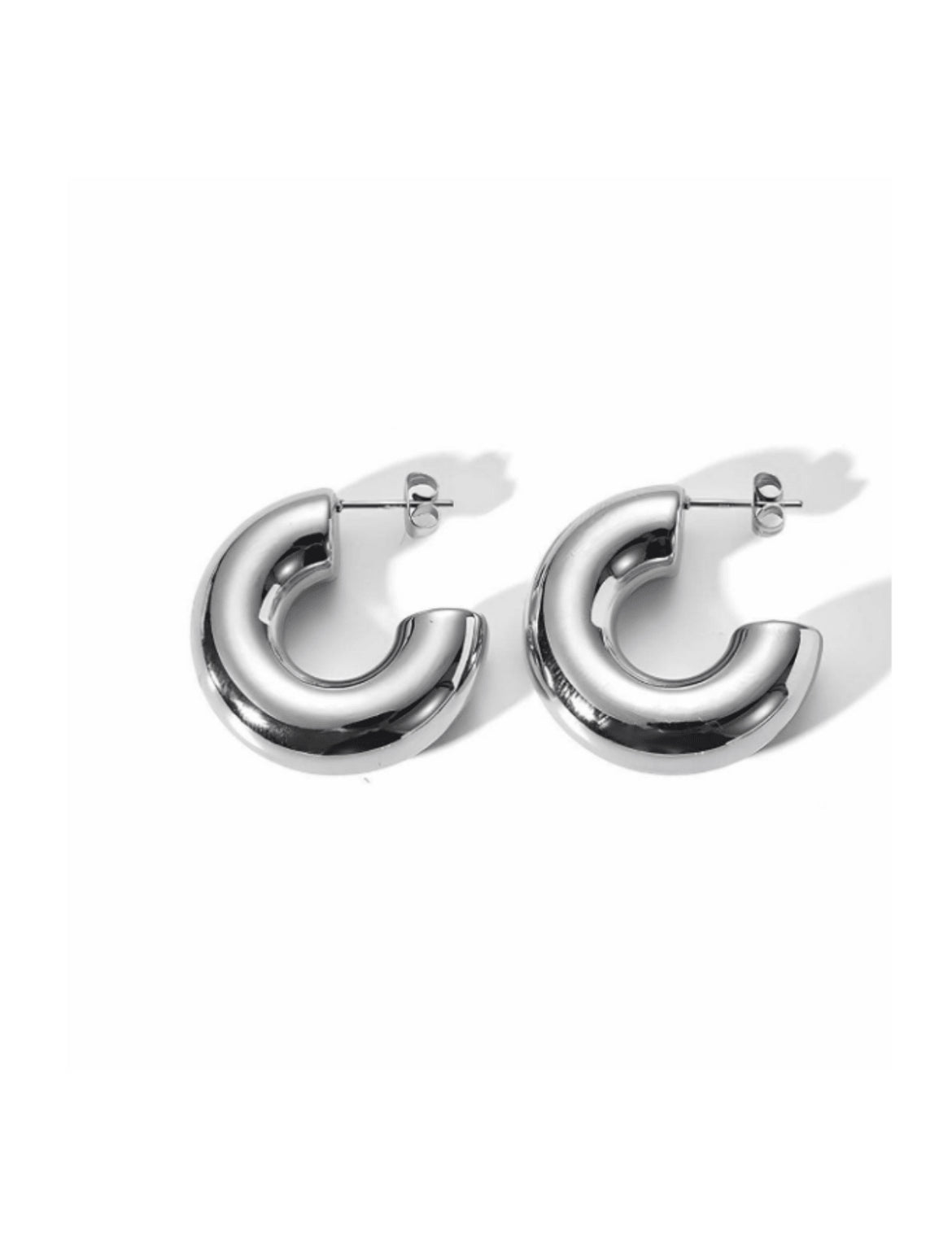 Coco stainless steel hoop earrings