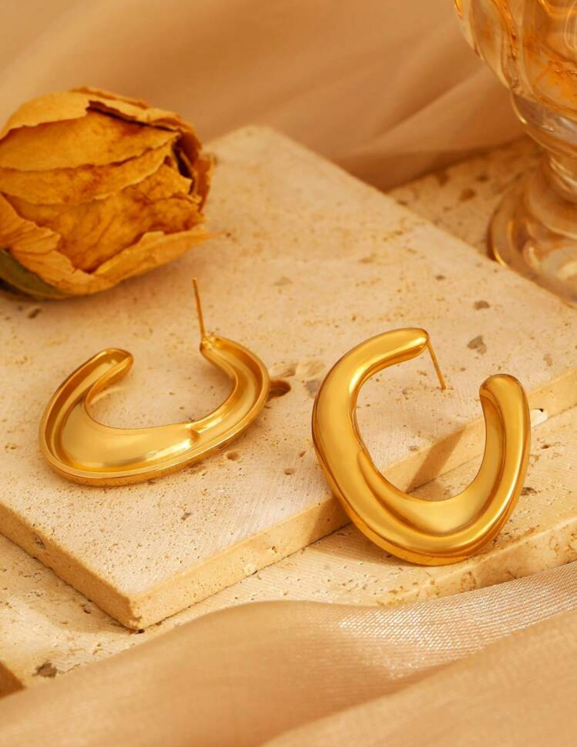 Eden 18K Gold plated earrings