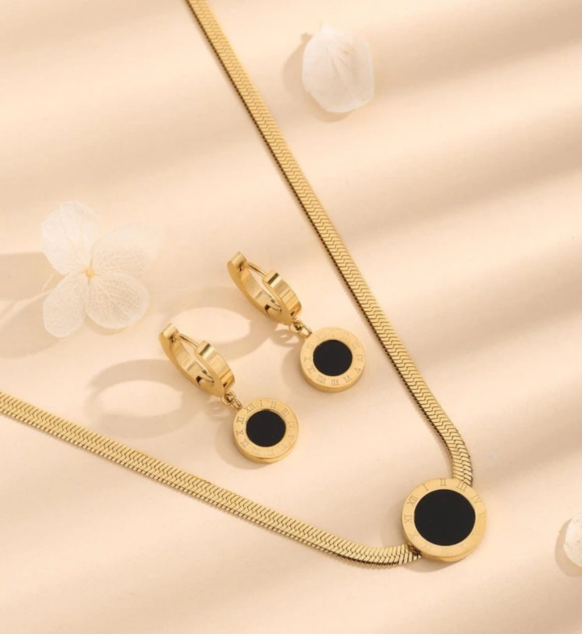 3pc Simple Necklace & earrings set