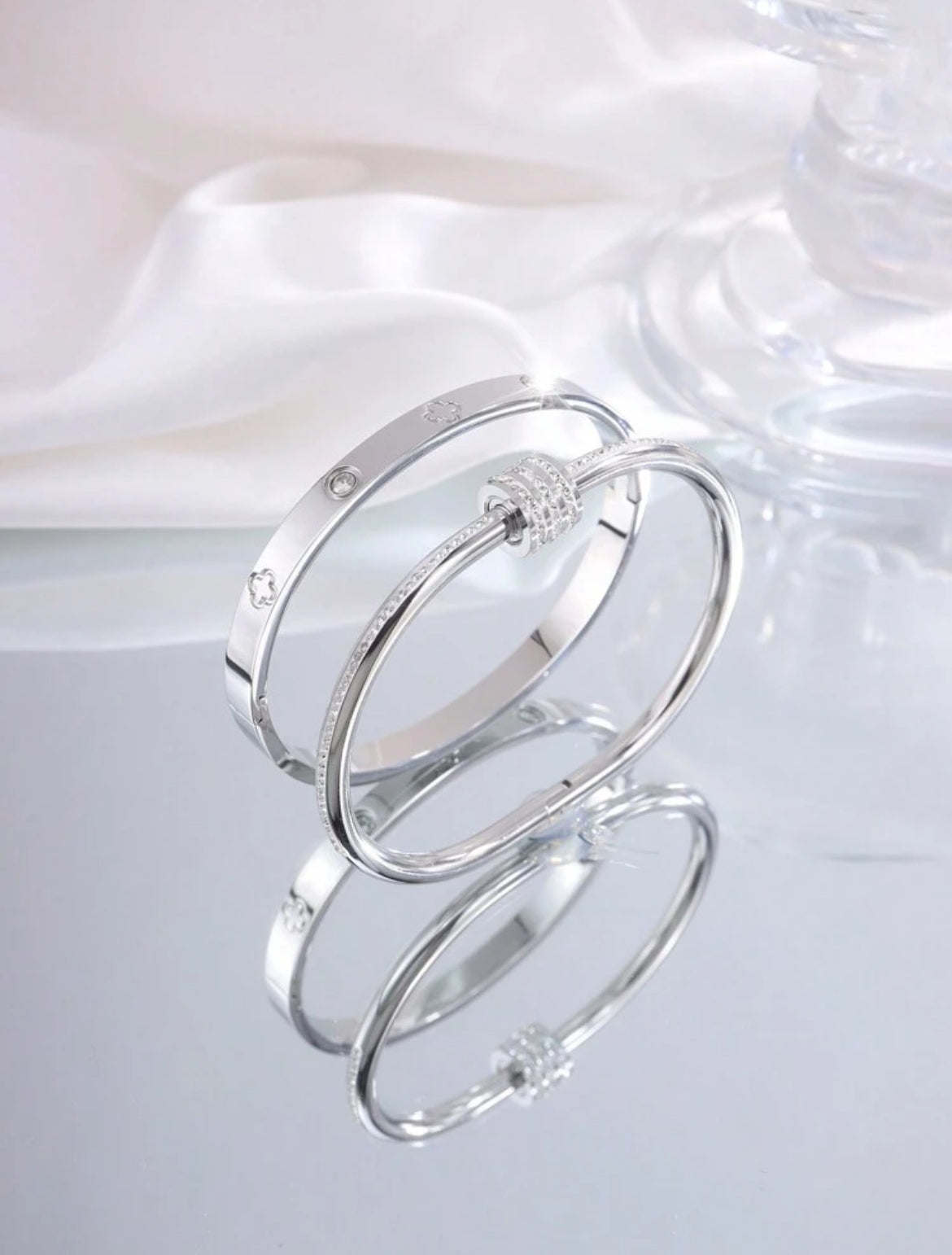 2pc Gene Stainless Steel bracelet