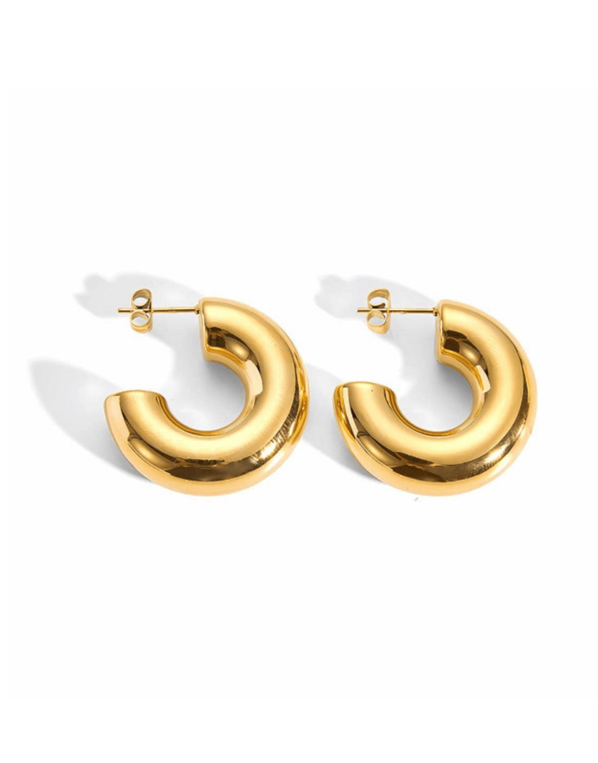 Coco stainless steel hoop earrings