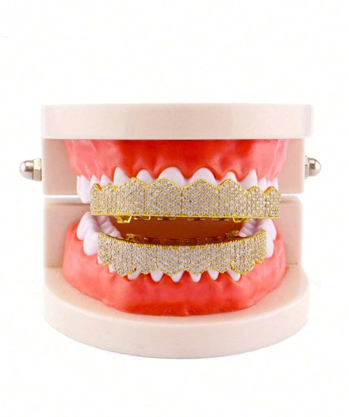 18k Gold plated icy grillz
