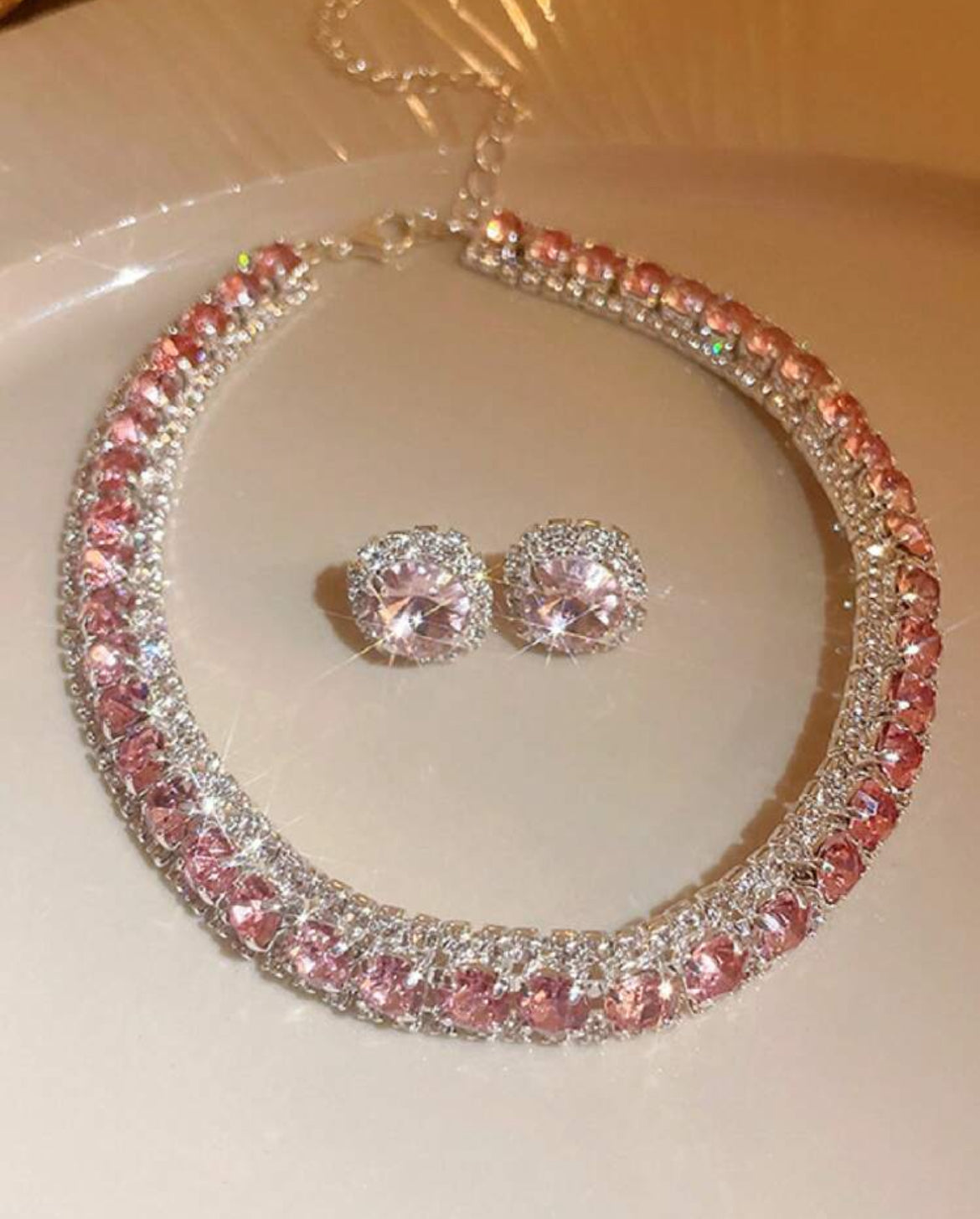 Crystal Ale Necklace Set