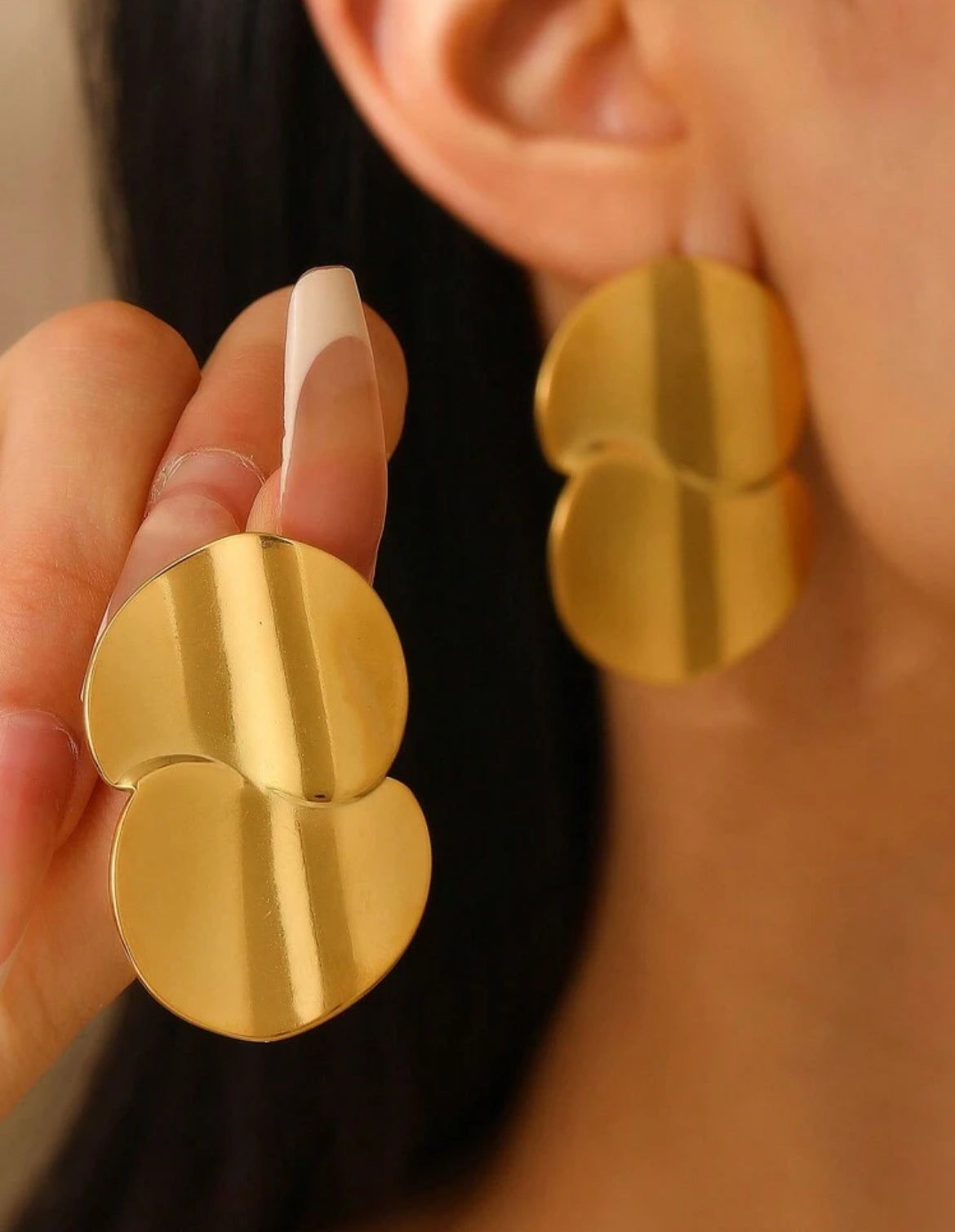 18K gold plated earrings