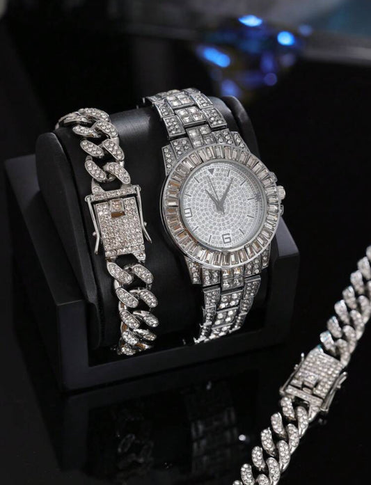 3pc Cold Drip Jewelry Set for Men