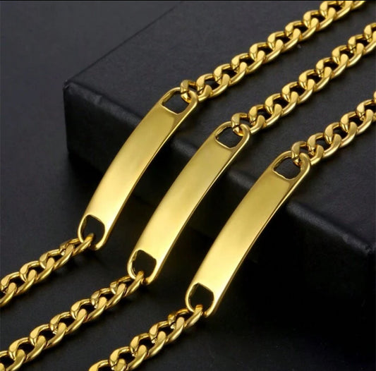 18K gold plated men’s bracelet