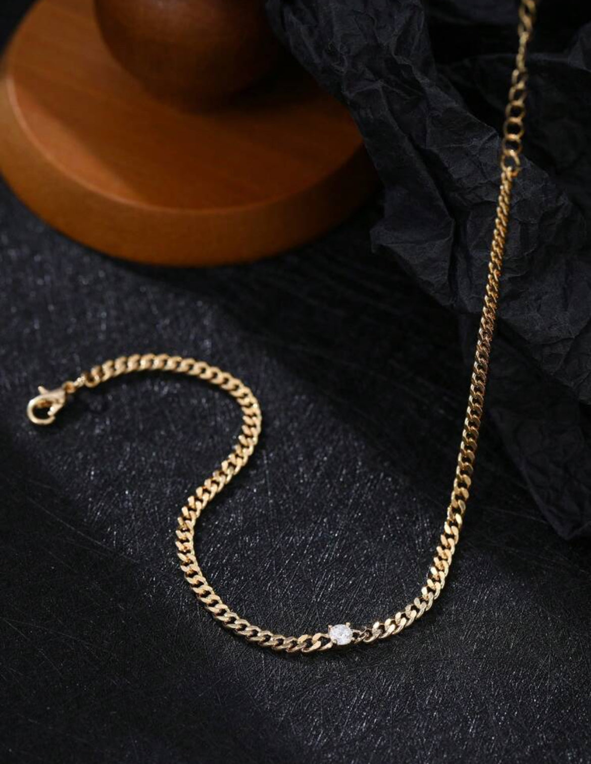 Callie elegant gold plated anklet