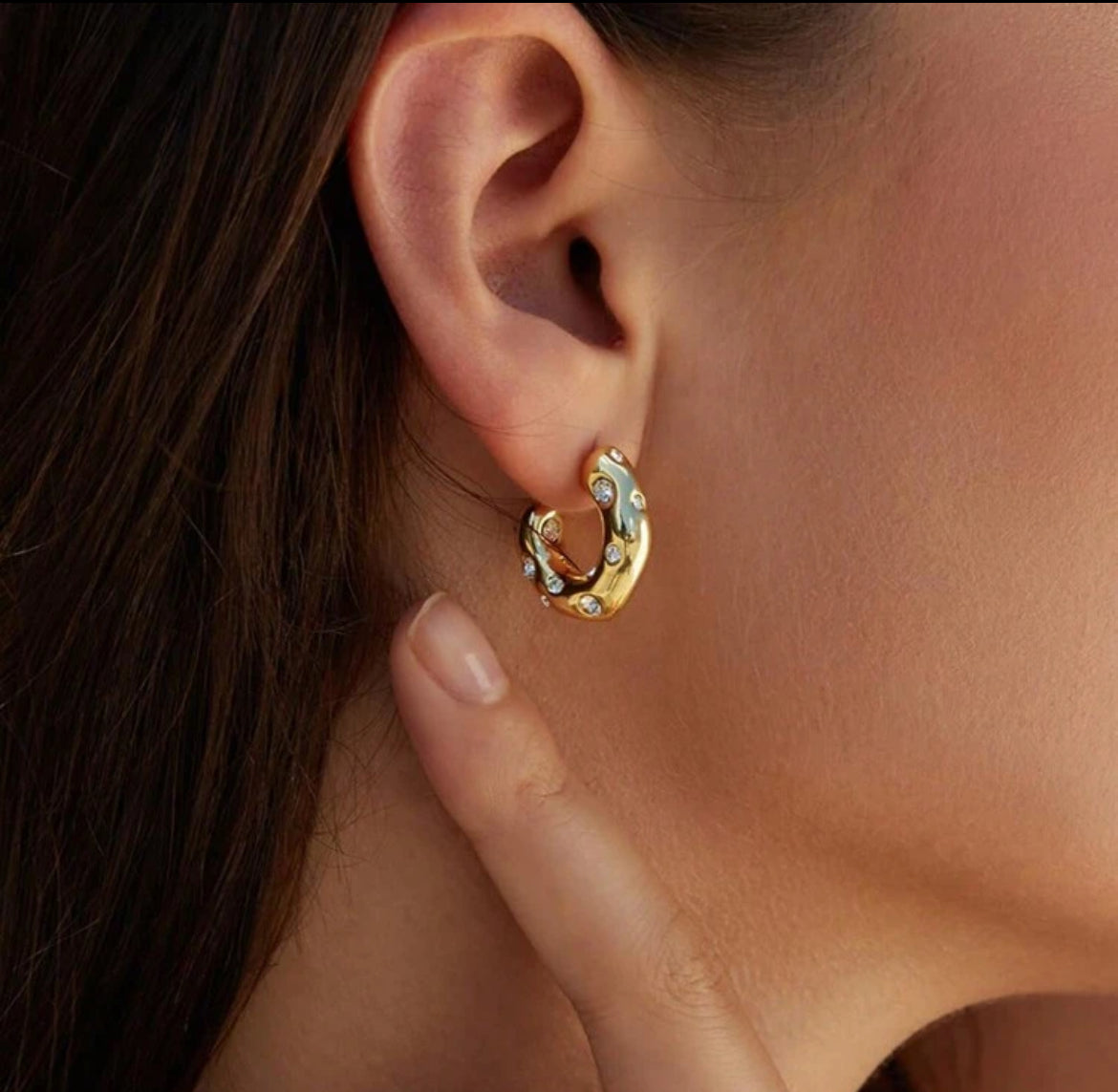 Jamy 18K gold plated earrings