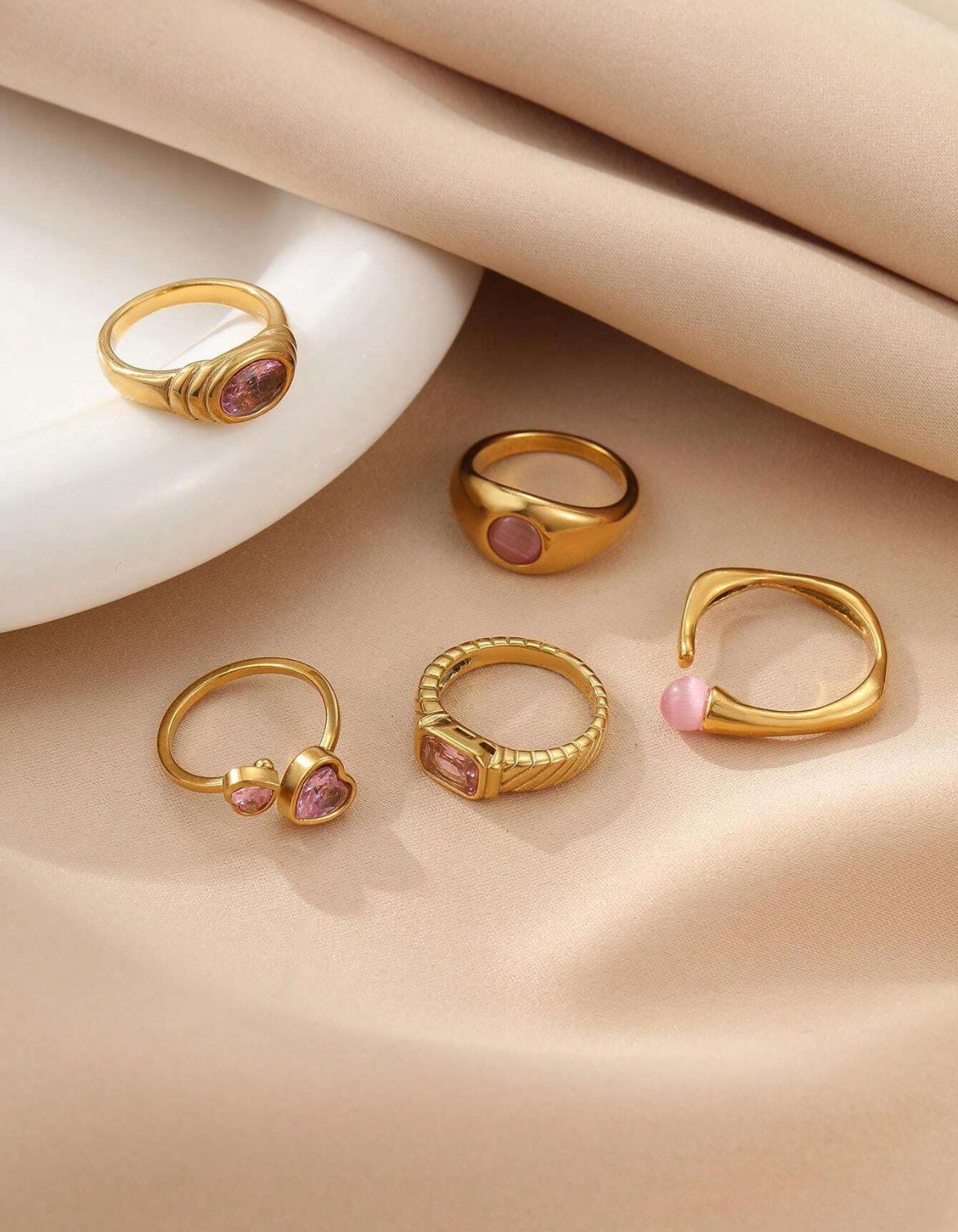 5pc Fairy Dust Ring Set