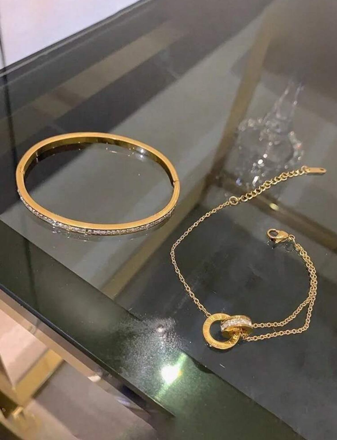 2pc Roxane Stainless Steel bracelet set