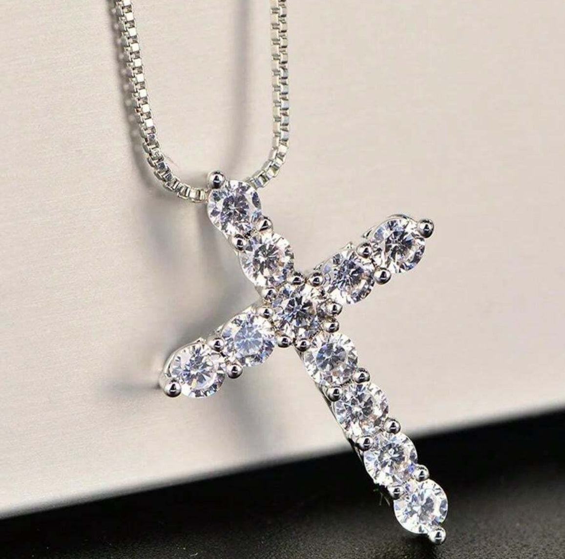 925 sterling silver cross necklace
