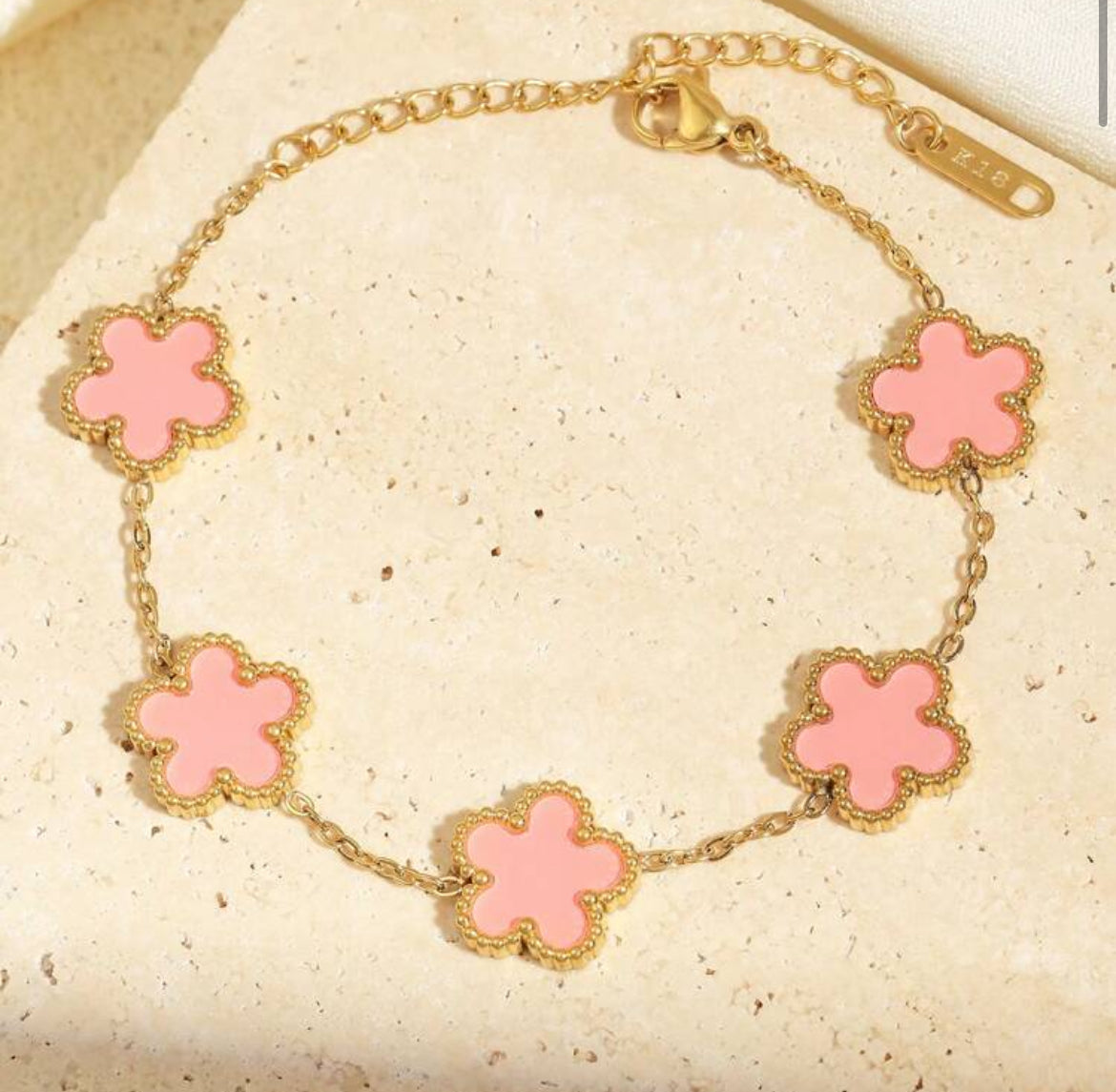 Lina Stainless steel Clover Bracelet