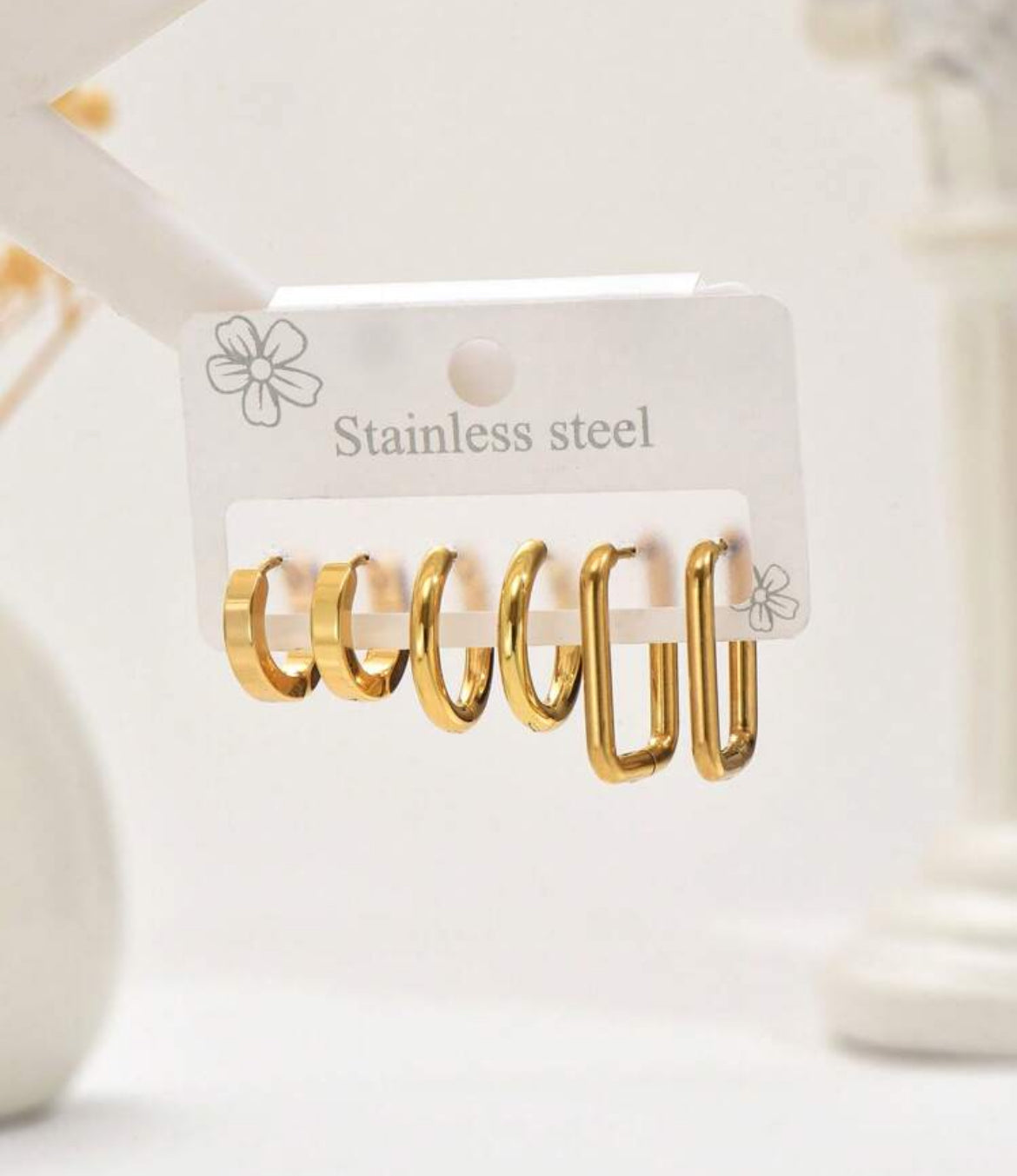 Imani Hoops 6pc earring set